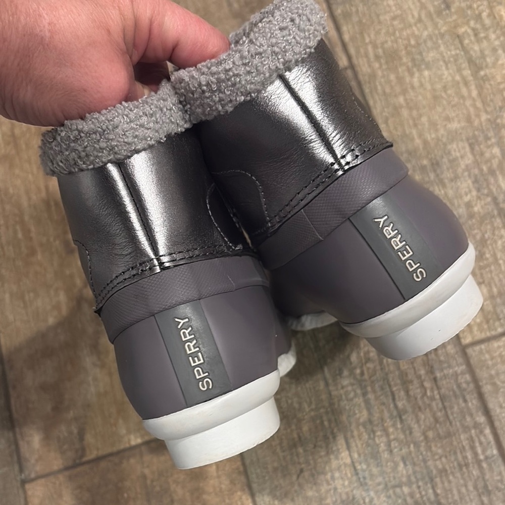 Ladies Sperry Gray Winter/Rain Boots - Picture 4 of 7